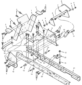 Part Location Diagram of 690233E701 Murray Bracket, Stationary Idler